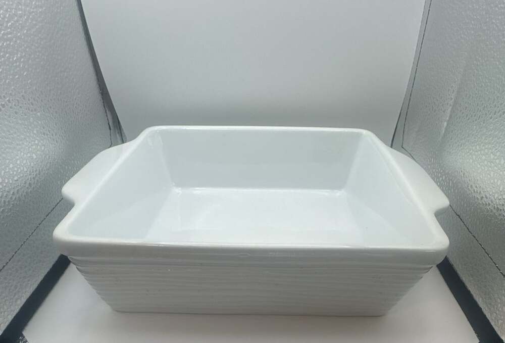 Kitchen & Table Square Baking Dish White Porcelain